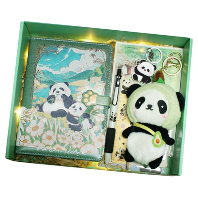 熊猫礼盒花花果赖萌兰福宝手账