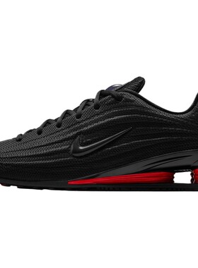 NIKE耐克女子SHOX Z黑红色复古跑鞋风气柱运动鞋HQ7540-002