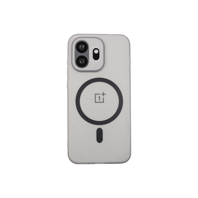 适用一加15T手机壳1+13T硅胶软壳OnePlusAce6T保护套Ace5半透明灰色TPU内置磁吸磨砂防指纹简约轻薄Turbo6V白