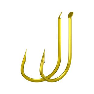 正品新型倒刺金海夕鱼钩散装锋利伊势尼关东平打钩鲫鱼钩渔具用品