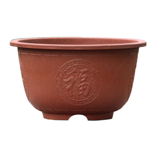 大号特大号圆形加厚塑料花盆庭院户外楼顶种植果树盆景铁树送托盘