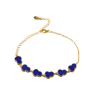 【20年老仓年终捡真漏】老料925银宝蓝青金石葫芦手链戒指直播