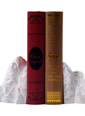 线条大理石样板房书架软装饰品