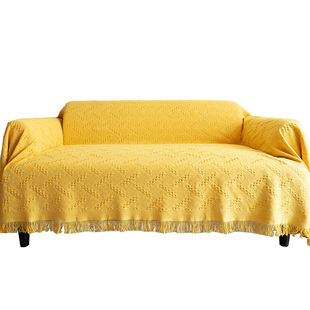 简约现代格子沙发套全覆盖布艺沙发巾线毯装饰样板间民宿家用防尘