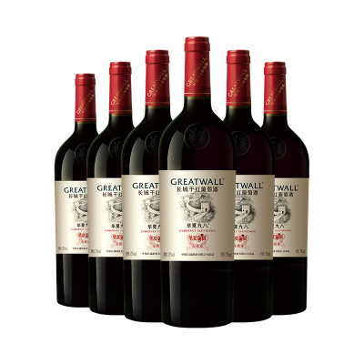 中粮长城华夏九八赤霞珠干红6瓶