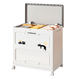 日本收纳箱大容量超大专用衣服被子收纳柜翻盖式储物柜家用整理箱