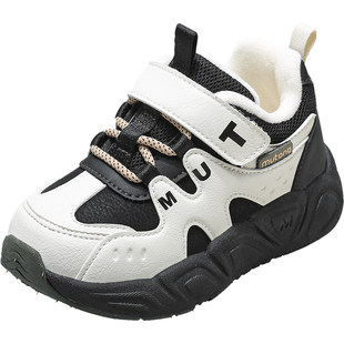 牧童儿童运动鞋2025秋冬新款宝宝鞋轻便加绒保暖女幼童鞋男童鞋子