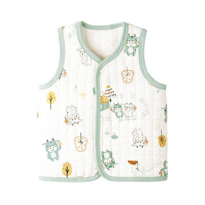 加厚外穿女宝宝新生小背心马夹