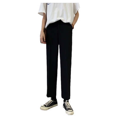 春夏200斤胖妹妹高腰九分直筒裤