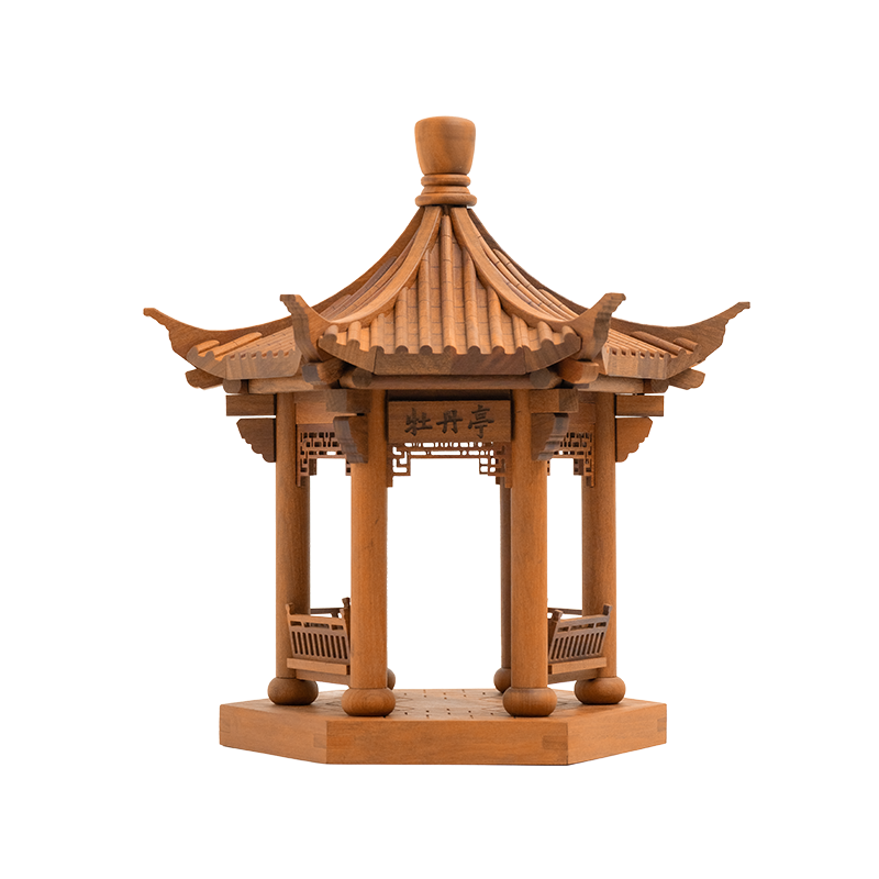 晚峰牡丹亭实古建筑模型
