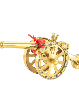 纯黄铜大炮模型摆件家居招财摆设