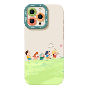 春日部防卫队手机壳适用苹果16小新iphone15promax春天14plus情侣13mini夏天12新款11小清新x动漫8男17女xs/7