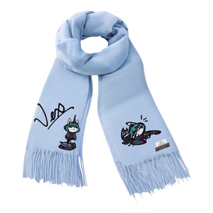 英雄LOL联盟薇古丝丧系开摆烂熬夜波比周边同款围巾男女秋冬礼物