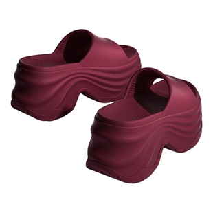 ECAC厚底拖鞋女夏外穿增高跟绝美婚纱神器海边沙滩防滑不累脚凉拖