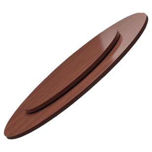 桃花芯实木圆桌面板家用酒店餐厅加厚大圆桌面带转盘圆形饭桌餐桌