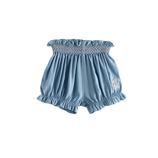 【新品】Oak Family夏季婴幼儿宝宝花苞裤天丝亚麻休闲裤包屁短裤