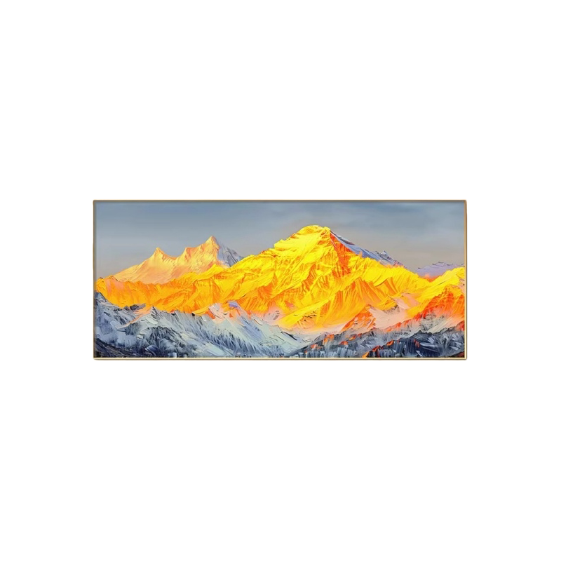 现代简约日照金山客厅装饰画