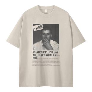 Arctic Monkeys北极猴子乐队小众设计感人像印花vtg摇滚短袖T恤衫