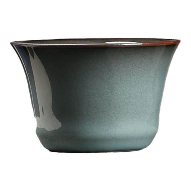 龙泉青瓷哥窑铁胎品茗杯