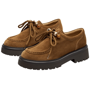 KISSCAT接吻猫[拉布拉多]袋鼠鞋冬季厚底增高通勤乐福鞋女工装鞋