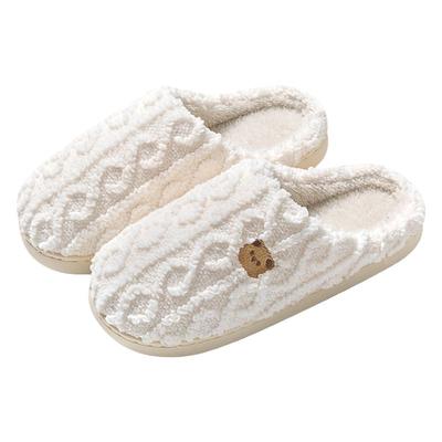 买一送一棉拖鞋女款冬季2025新款情侣家居一对室内毛绒拖鞋男冬天