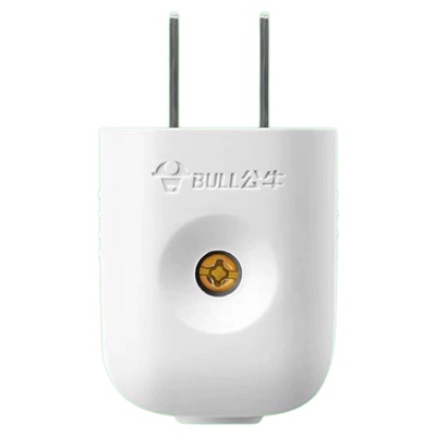 多只装公牛10A插头电线二头两脚接线两孔两角项电源2极GNT-10L1S