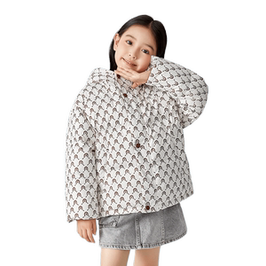 千仞岗冬季女童装羽绒服儿童保暖加厚冬装大童小童卡通