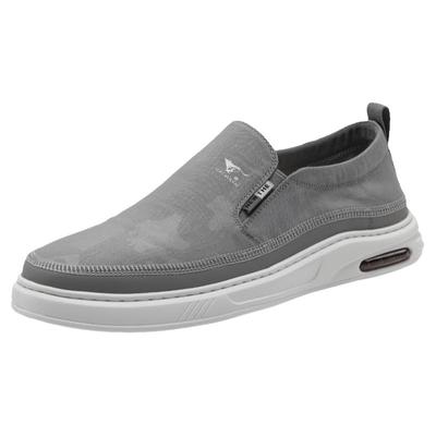 休闲布鞋男夏季透气套脚驾车鞋