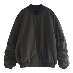 徐大脸吖定制 好比例~美式水洗夹克飞行棉衣秋冬立领短外套女棉服