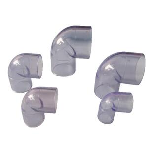 PVC透明管弯头三通接头直通鱼缸给水管件配件塑料接头16mm20mm