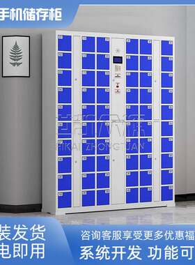 智能手机存放柜工厂60门人脸手机充电柜考场刷卡密码手机寄存柜