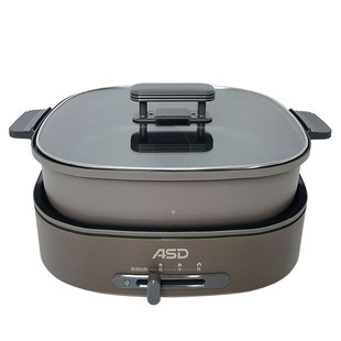 爱仕达电火锅6L多功能不粘家用分体式电热锅电炒菜炒锅AH-F16J455