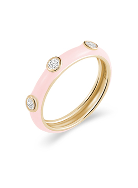 Mixx靡诗纯银糖果珐琅戒指浅春系