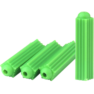 小黄鱼膨胀管6mm绿色胶塞膨胀螺丝钉塑胶管胀塞锚栓大全M8M10M12