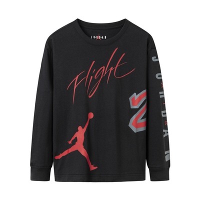 Jordan儿童装男童长袖T恤2026春秋新款运动上衣春装洋气JD2332012