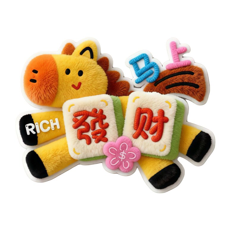 马年创意马桶除臭贴画自粘式除味
