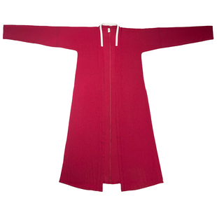 【彩云涧】宋制汉服长褙子对襟长衫天丝褙子夏季汉服女长款红色女