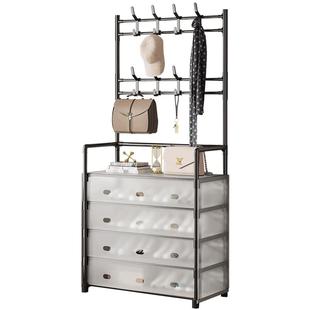 简易鞋架子家用门口出租房宿舍室内鞋帽架一体式多层收纳防尘鞋柜