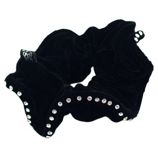 优雅韩国发绳水钻丝绒布艺发圈盘发头饰职业头花皮筋气质饰品头绳