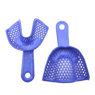 牙科材料塑钢牙托口腔取模托盘一次性塑料牙托石膏牙模托盘牙托架