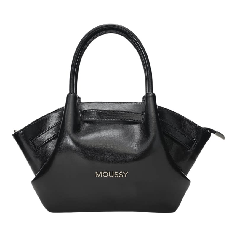 Moussy手拎油腊皮云吞包小托特包精致手提包高级感女包
