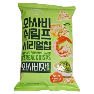 韩国进口零食趣莱福蒜香芥末鲜虾味谷物脆片非油炸休闲零嘴办公室