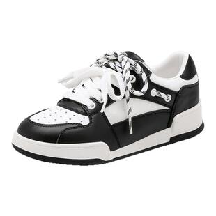 星期六百搭厚底板鞋2025秋季新款时尚舒适透气女鞋增高运动休闲鞋