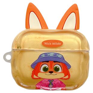 MoreRex 情侣卡通疯狂动物城挂件适用苹果AirPods4保护壳airpods1/2/3蓝牙无线耳机套airpodspro二三四代新款