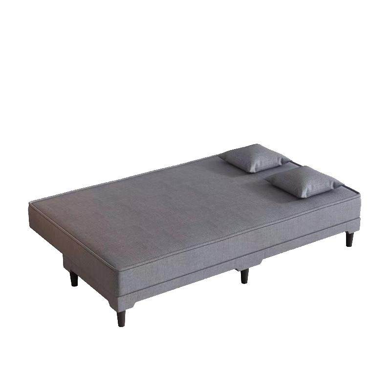 折叠沙发床无扶手小户型布艺多功能家用简易懒人直排公寓定制订做