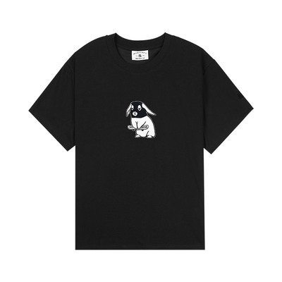 MindError黑脸兔印花短袖T恤