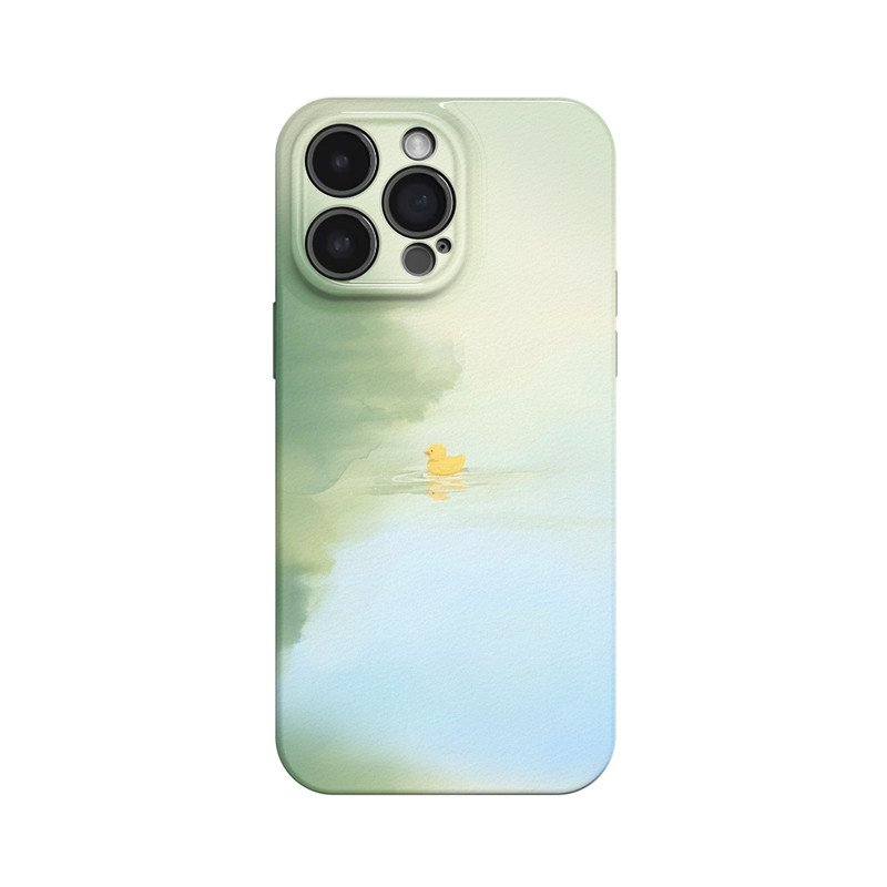 小黄鸭~清新夏日全包ins适用iPhone16/15pro手机壳新华为mate70小米14畅享70vivoS19软iqooneo10苹果14荣耀90