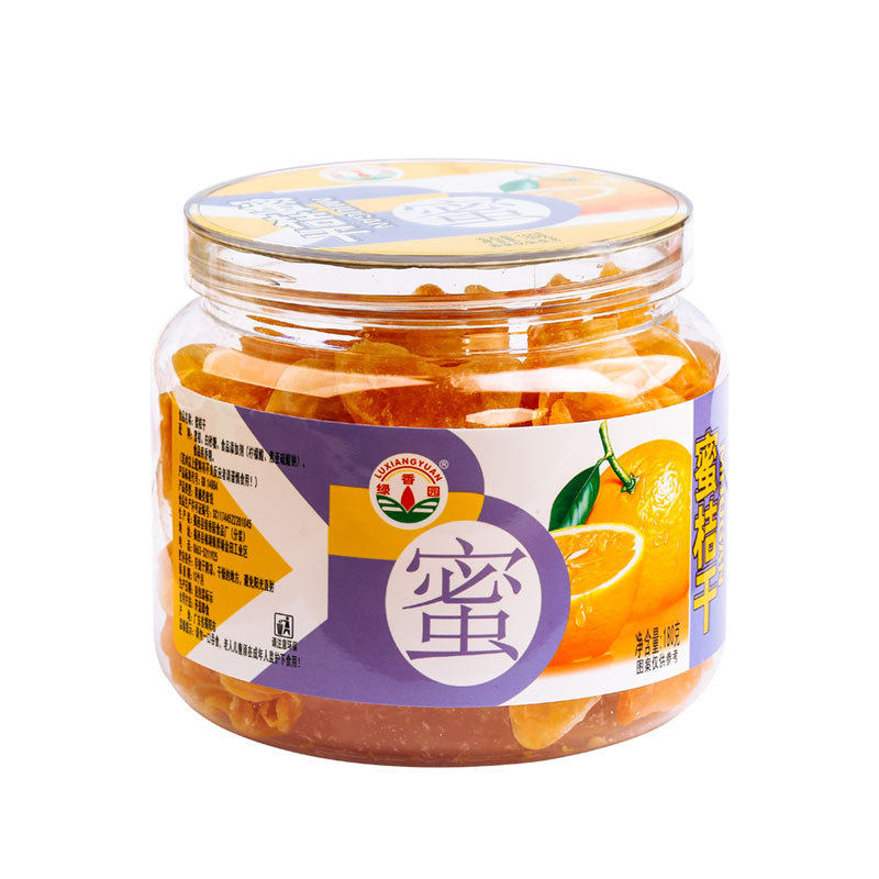 橘子干香甜清新水果干180g罐装