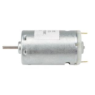 微型直流有刷电机370/380/390大功率高转小马达12V车船航模玩具