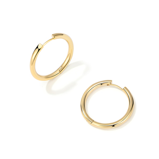 银色素圈耳环圈圈女高级感耳钉2026新款轻奢纯银针耳饰圆圈小耳圈